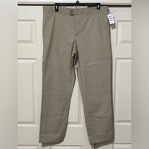 Tasso Elba Signature Chino.  Size-38T. Color-Khaki. New with Tags.